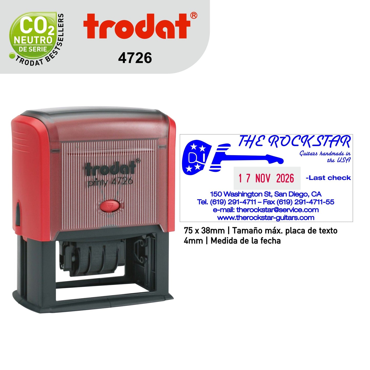 Sello Trodat Fechero 4726