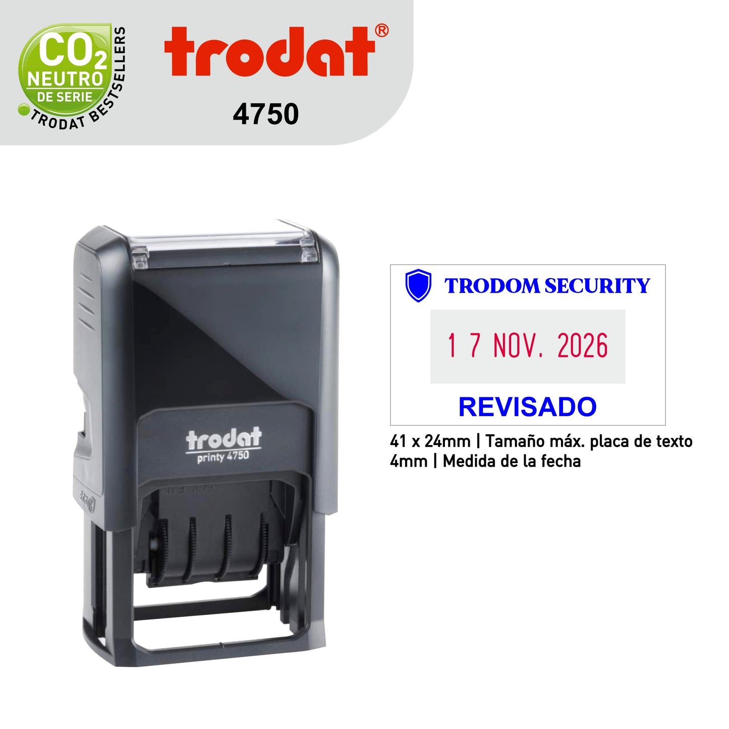 Sello Trodat Fechero 4750