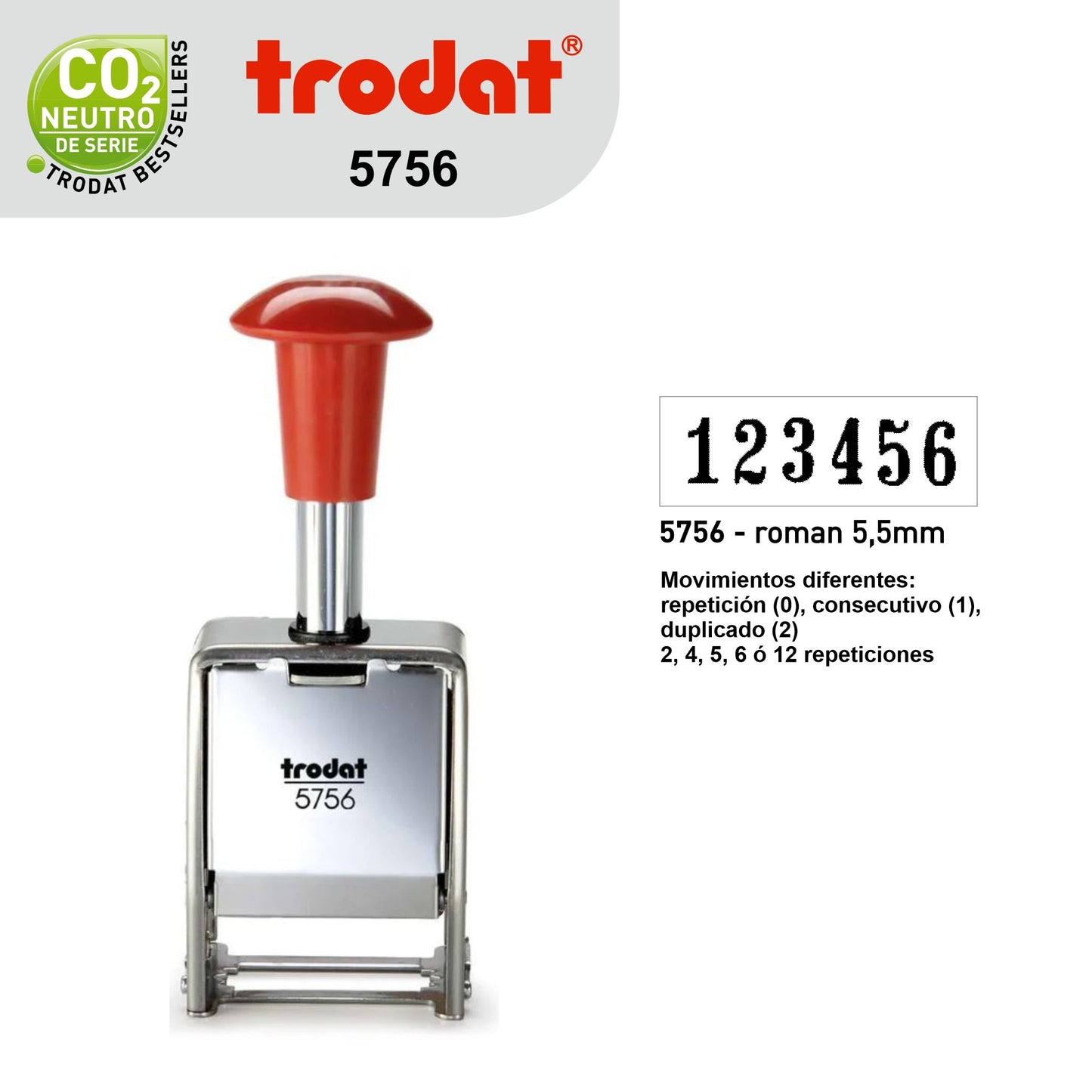 Sello Trodat Numerador Automatico 5756