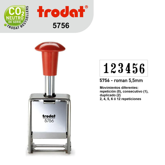 Sello Trodat Numerador Automatico 5756