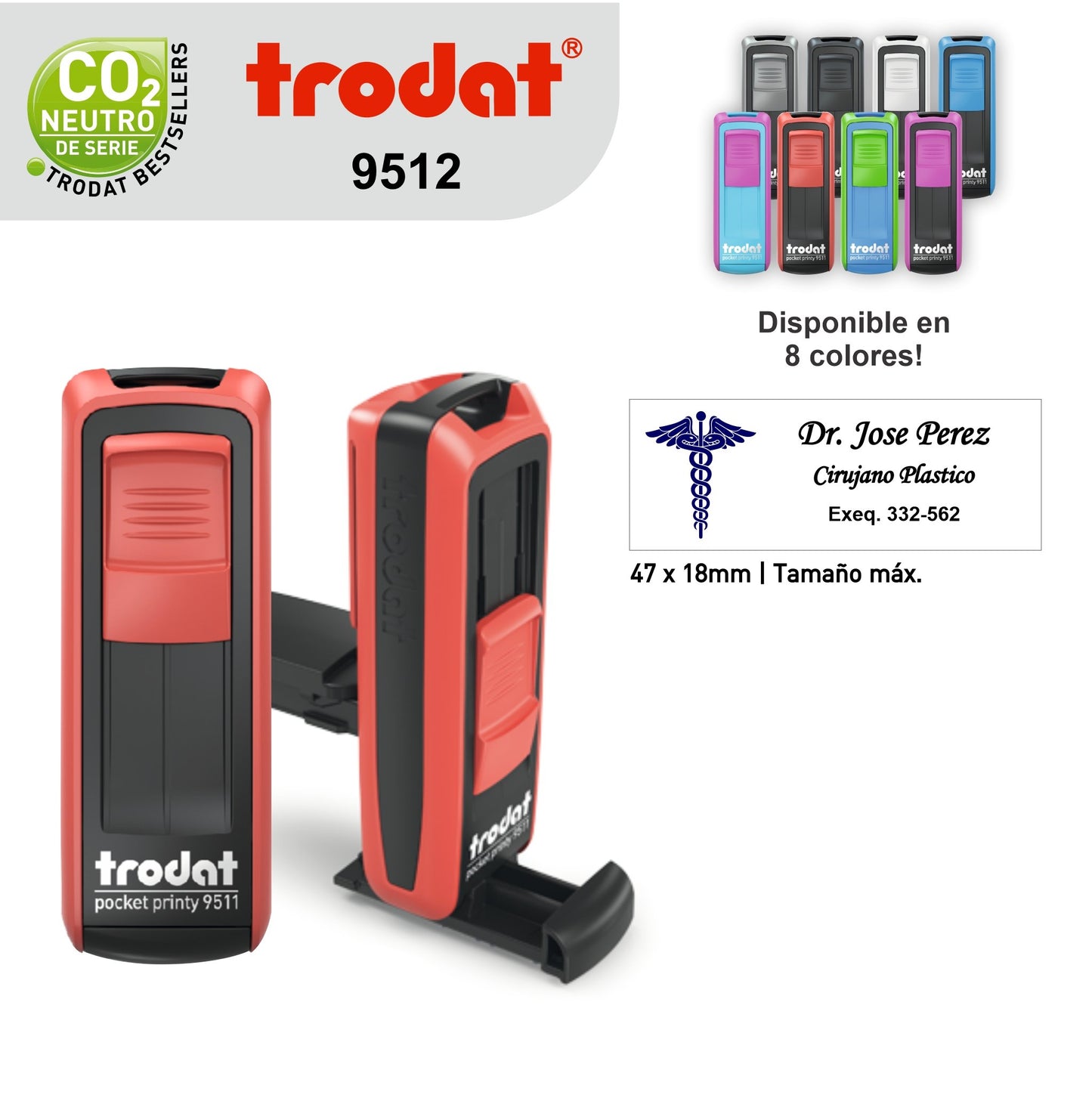 Sello Trodat Pocket Printy 9512